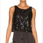 Le Superbe Supremes Cami Tank Size Small NWT Black Deco Sequins Lace Dressy Photo 0
