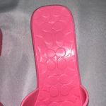 Coach  • Women's Scarlett Block Heel Signature Jelly Sandals Pink C8998 Size 9B Photo 3