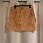 Kensie  Camel Corduroy Mini Skirt Photo 1