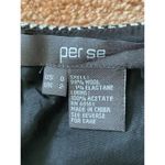 Per Se Wool Blend Dress XS Black White Chevron Belted Lined Career Sheath Photo 1