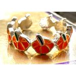 Pumpkin Ring New Orange Silver Adjustable Thanksgiving Autumn Jewelry Fe… Photo 11