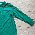 Soft Surroundings Jewel Green Tencel Long Sleeve Tunic Shirt Dress Size Petite M Photo 6