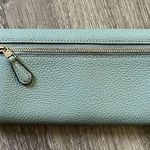 Coach Seafoam/Sage Pebble Soft Leather Trifold Wallet Photo 3