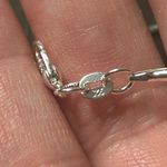 Sterling Silver Hibiscus Pendant & Chain CZ accents Pendant Necklace Photo 2