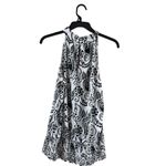 Cato  Black and White Sleeveless Ruffled Blouse Photo 2