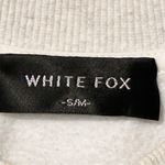 White Fox Boutique  Spicy Gal Crewneck Sweatshirt Women Size S/M Heather Gray Photo 3