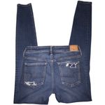 American Eagle  Outfitters Ripped Blue Skinny Jeans Photo 1