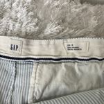 Gap  Striped Girlfriend Chino Shorts Patch Pocket Sz 8 Photo 3