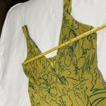 Guess  Los Angeles Mustard / Green Floral Long Maxi Dress Sz S Small Photo 4