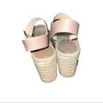 Soludos NWT  Minorca High Platform Espardrille Sandal Leather Dove Gray Size 11 Photo 2