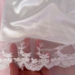 Half Heart white and blue gingham lace dress Size L Photo 2