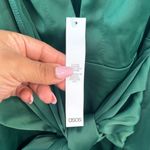 ASOS  Emerald green satin dress Photo 8