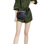 Hunter for Target Womens Satin Utility Romper in Olive Green Photo 9