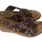 Zee Alexis Women's Size EUR 41 US 10 Woven Multicolor Sandals Purple Photo 2