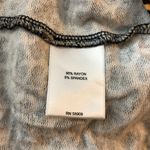 Gibson Latimer Womens Leopard Print Top Low Back Puff Sleeve XXL Photo 3