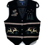 Karen Scott  Elegant Black Vest Photo 0