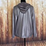 H&M Women’s Long Sleeve Full Zipper Shimmering Hooded Jacket Size Small Photo 2