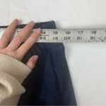 Chatoyant  size 1x blue velour cord flare leg pull on pants dark navy casual lux Photo 4