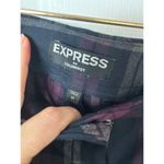 EXPRESS plaid dress pants purple and black stylish work attire skinny size 4R Photo 1