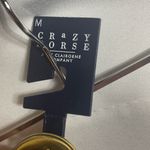 Crazy Horse Liz Claiborne White Braided Leather Belt Brass Buckle Size M NWT Size M Photo 2