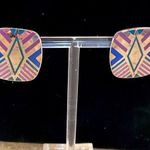 Laurel Burch Quintessence Geomtric post pierced earrings Silver Photo 0