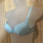 Vintage Olga Sky Blue Lace Lined Underwire Bra 32A Size undefined Photo 2
