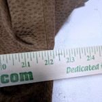 Womens Brown Textured Suede Belted Trench Coat Classic Casual Outerwear Size L Photo 3