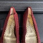 Juicy Couture Pam & Gela Velvet Velour Shoes Maroon Women's 7.5M Photo 3