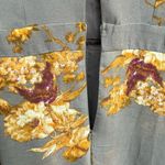 Lulus EUC Fine and Dandelion Grey Floral Shorts Romper Dress Size Large Photo 11