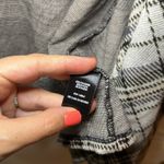 Torrid 00 Women’s Black & Ivory Plaid Drape Jacket Size Medium Photo 9