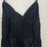 Love Tree  Black Crochet Lace V-neck Maxi Dress Size Large Photo 6