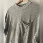 ZARA Gray Metallic Shimmer T Shirt Pocket Dress Photo 1