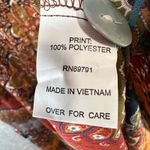 Anthropologie  Fig And Flower Maxi Dress L Petite Multi Paisley Sheer Tiered Boho Photo 10