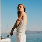 ZARA NWT  Silver Sequin Ivory / Cream Halter Top Size Small Photo 3