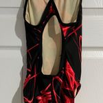 Tyr. One Piece Bathing Suit, Red & Black  Photo 1