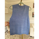 None TOG Shop 100% Cotton Vest Embroidered Floral Cottagecore Summer Spring Garden M Photo 3