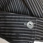 Lane Bryant  Women’s Pinstripe Black White Taupe Capri Dress Pants Photo 6