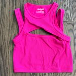 Garage  Fuchsia Ribbed Tank Top Photo 0