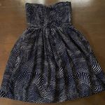 Devlin Dress Size Small Strapless Blue White Quilted Smocked Mini from Nordstrom Photo 8