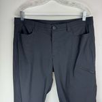 Eddie Bauer Womens Sz 14 Rainier Black Crop Capri Pants Utility Hiking Photo 4