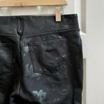 Soft Surroundings  Black Ponte Twilight Floral Legging Pant Size Tall Large Photo 3