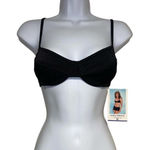 Kathy Ireland Y2k deadstock textured black bikini top Photo 0