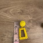 VINTAGE 80’s 90’s chunky dangle earrings painted eclectic festival unique retro Blue Photo 6