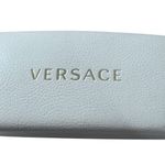 Versace White Leather Sunglasses Case Hard Shell Eyeglass Glasses Holder Photo 0