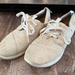 Toms Del Ray Gold Shimmer Lace Up Sneakers Women’s Size 9 Photo 0