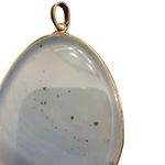 Boutique Pendent Translucent Cloudy And Black Speckled Photo 1