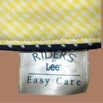 Riders By Lee Lee riders pretty sunny yellow and white gingham checked sleeveless top. Nee Photo 7