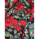 Victoria's Secret  Vintage Gold Label L Night Shirt Silky Black Red Floral Y2K Photo 3