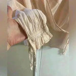 All saints top crossover‎ bell sleeves slouchy Medium Photo 3