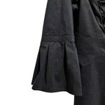 Dana Buchman Women’s Braid Detailed Ruched Front Bell Sleeve Blouse Photo 3